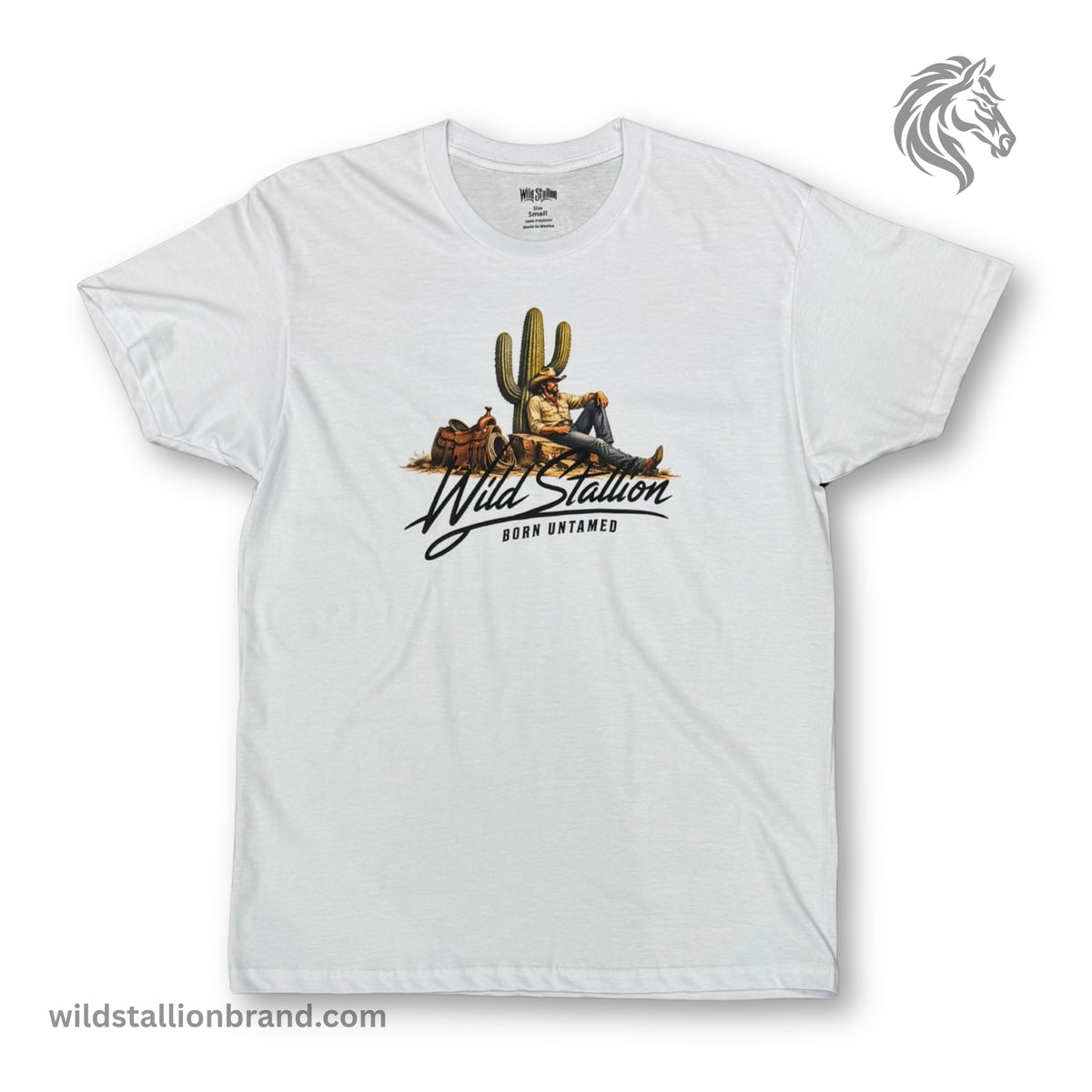 Untamed Cowboy "Premium White T-Shirt"